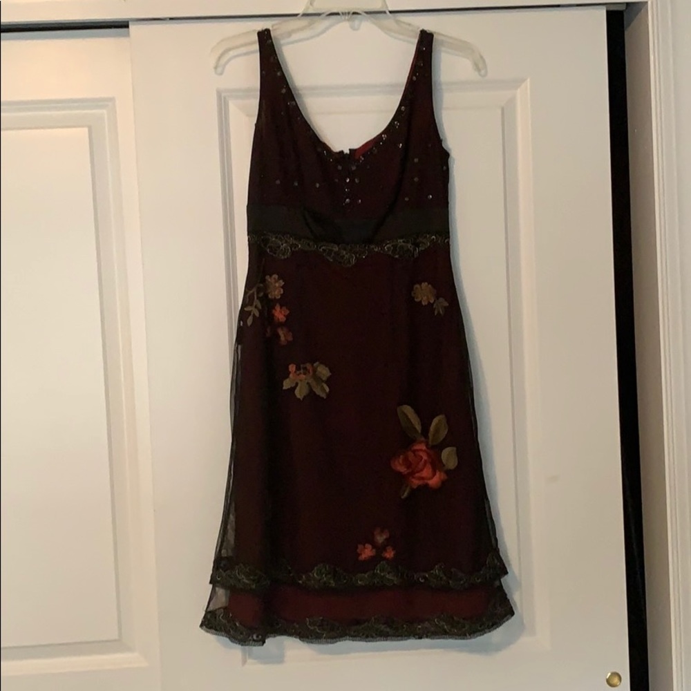 Adrianna Pappell purple dress